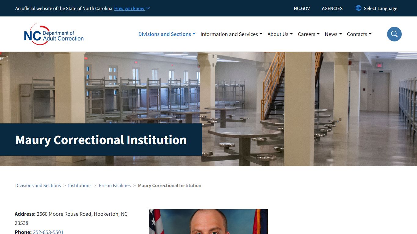 Maury Correctional Institution | NC DAC
